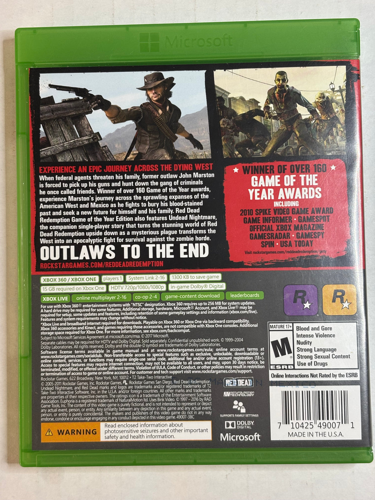 Red Dead Redemption: Game Of The Year Edition (Xbox Series X/Xbox one)