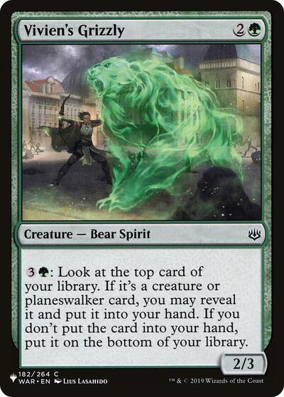 Vivien's Grizzly (The List) Light Play