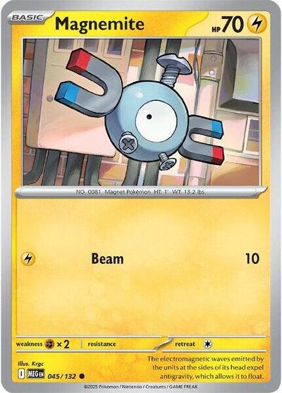 Magnemite (ME01: Mega Evolution) Light Play Reverse Holofoil