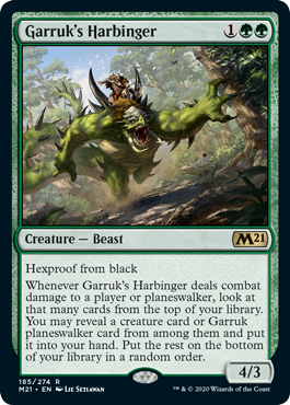 Garruk's Harbinger (Magic 2021 Core Set) Light Play