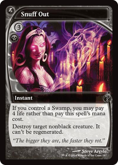 Snuff Out (Future Sight) (Mystery Booster 2) Near Mint