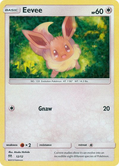 Eevee - 12 (McDonald's Promos 2019) Medium Play Holofoil