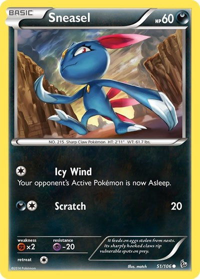 Sneasel (51) (XY - Flashfire) Medium Play