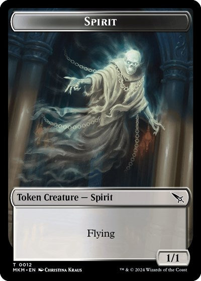Spirit Token (Murders at Karlov Manor) Light Play