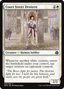 Court Street Denizen (Duel Decks: Kiora vs Elspeth) Light Play