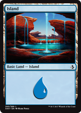 Island (4) (Amonkhet) Light Play