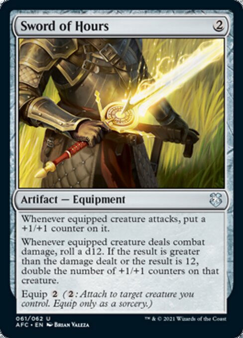 Sword of Hours (Commander 2021 Forgotten Realms) Light Play
