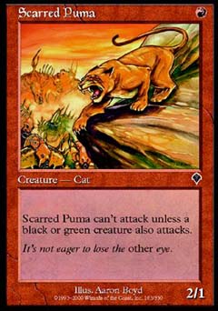 Scarred Puma (Invasion) Medium Play