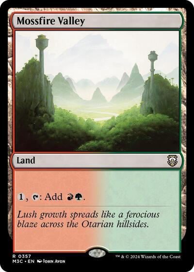 Mossfire Valley (Commander: Modern Horizons 3) Light Play