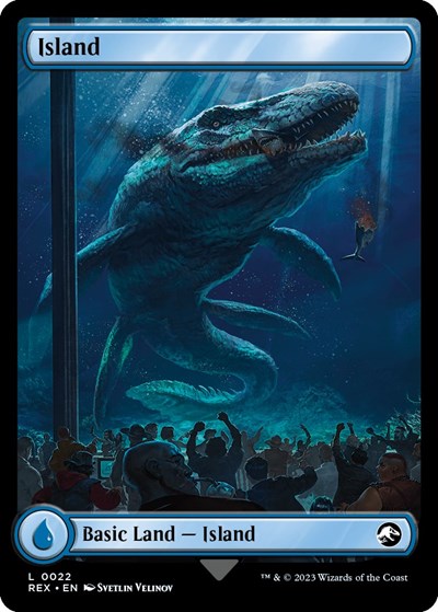 Island (22) (Universes Beyond: Jurassic World Collection) Light Play Foil