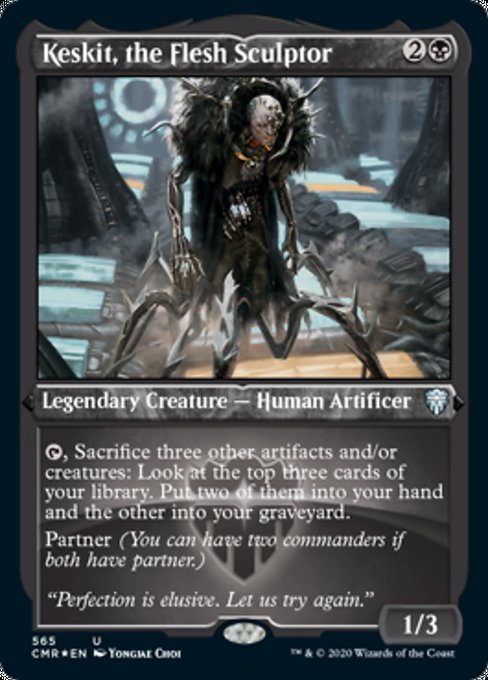 Keskit, the Flesh Sculptor (Foil Etched) (Commander Legends) Light Play Foil