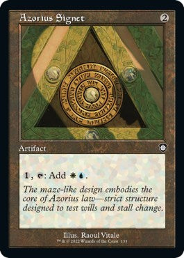 Azorius Signet (Commander: The Brothers' War) Light Play