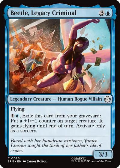 Beetle, Legacy Criminal (Marvel's Spider-Man) Light Play Foil