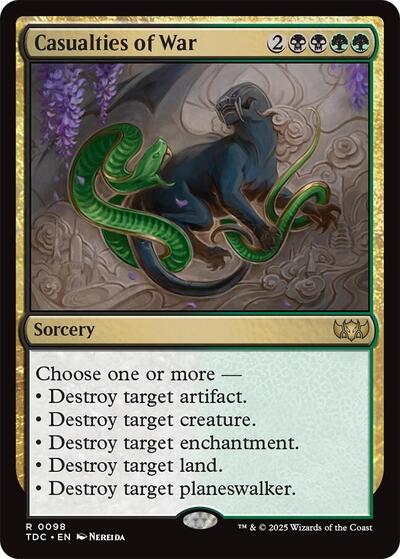 Casualties of War (Commander: Tarkir: Dragonstorm) Light Play