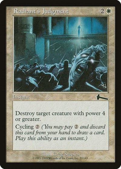 Radiant's Judgment (Urza's Legacy) Light Play