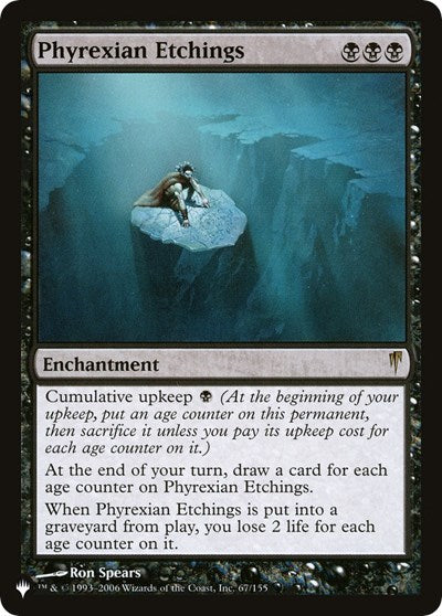 Phyrexian Etchings (The List) Light Play