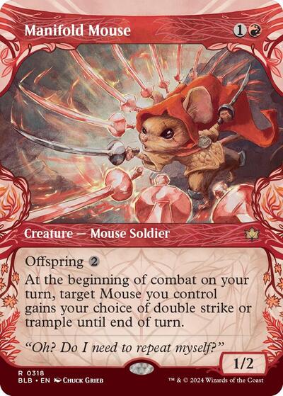 Manifold Mouse (Showcase) (Bloomburrow) Light Play