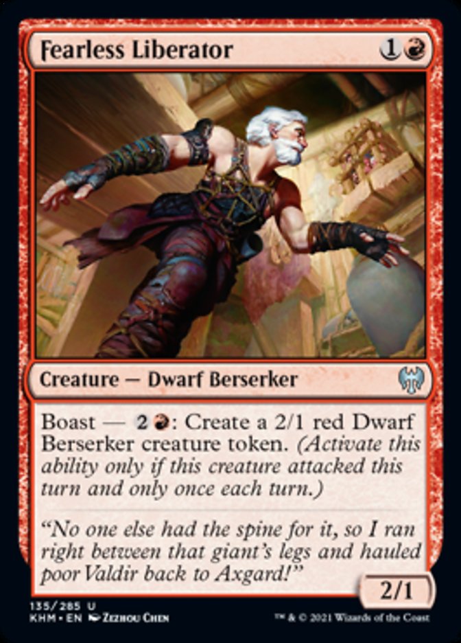 Fearless Liberator (Kaldheim) Light Play