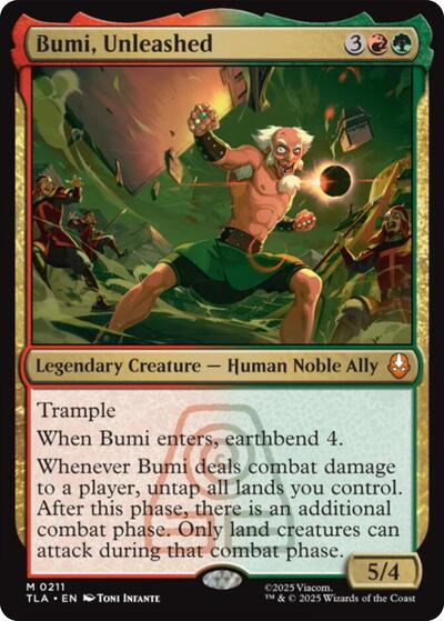 Bumi, Unleashed (Avatar: The Last Airbender) Light Play Foil