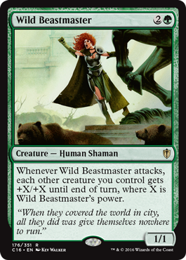 Wild Beastmaster (Commander 2016 Edition) Light Play