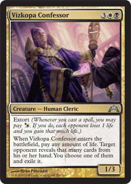 Vizkopa Confessor (Gatecrash) Medium Play