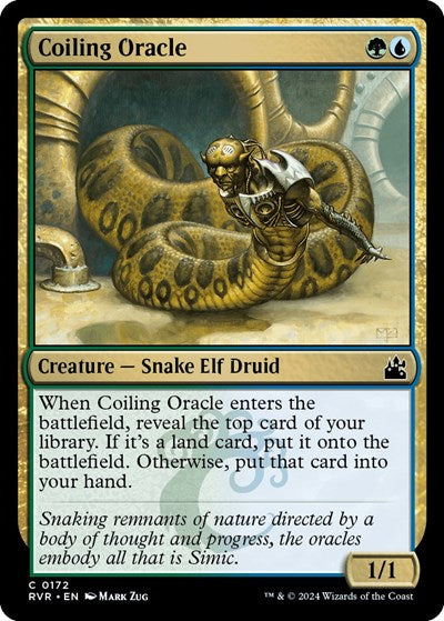 Coiling Oracle (Ravnica Remastered) Light Play Foil