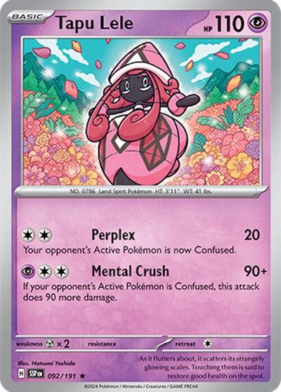 Tapu Lele (SV08: Surging Sparks) Light Play Holofoil