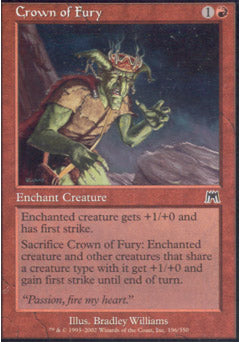 Crown of Fury (Onslaught) Damaged / Poor