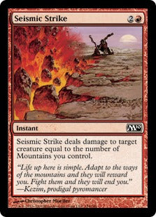Seismic Strike (Magic 2010 Core Set) Light Play