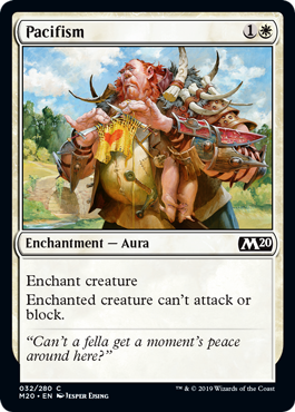 Pacifism (Magic 2020 Core Set) Light Play