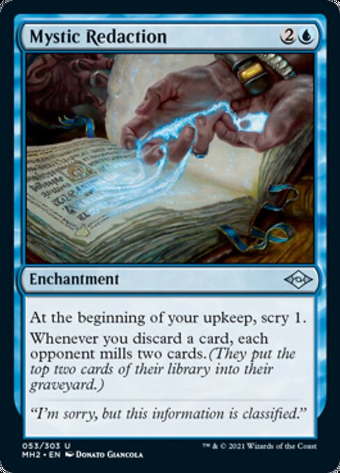 Mystic Redaction (Modern Horizons 2) Light Play Foil