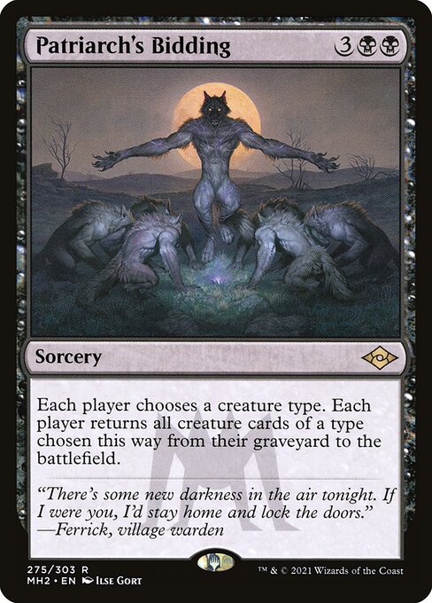 Patriarch's Bidding (Foil Etched) (Modern Horizons 2) Light Play Foil