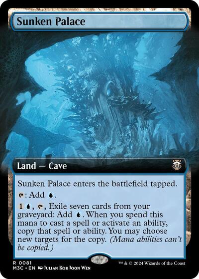 Sunken Palace (Extended Art) (Ripple Foil) (Commander: Modern Horizons 3) Light Play Foil