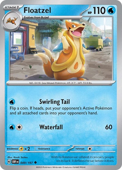 Floatzel (Scarlet and  Violet: Obsidian Flames) Light Play