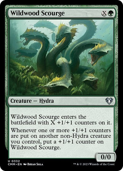 Wildwood Scourge (Commander Masters) Light Play