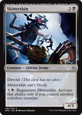 Skitterskin (Battle for Zendikar) Light Play