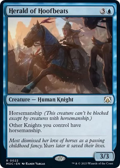 Herald of Hoofbeats (Commander: March of the Machine) Light Play