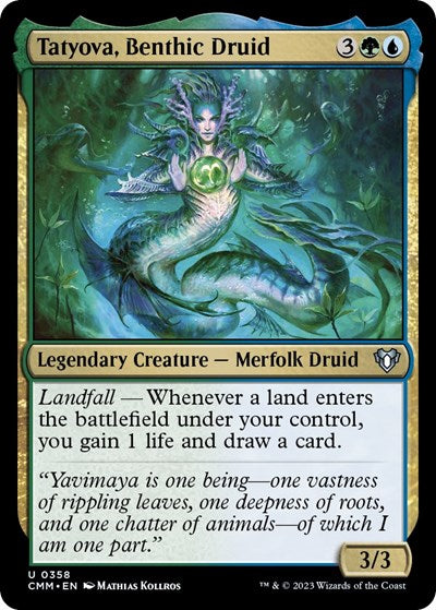 Tatyova, Benthic Druid (Commander Masters) Light Play
