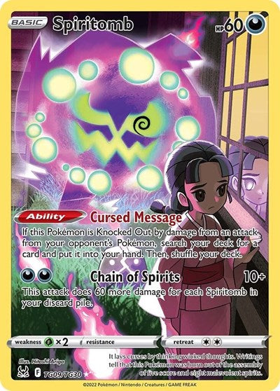 Spiritomb (SWSH11: Lost Origin Trainer Gallery) Near Mint Holofoil