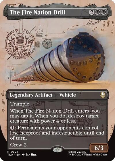 The Fire Nation Drill (Borderless) (Avatar: The Last Airbender) Light Play