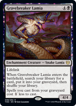 Gravebreaker Lamia (Theros Beyond Death) Light Play