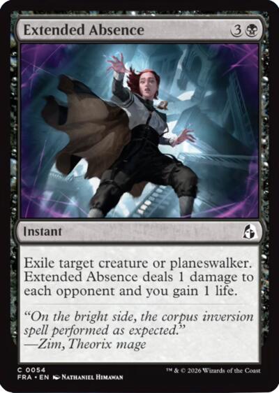 Extended Absence (Reality Fracture) Light Play Foil