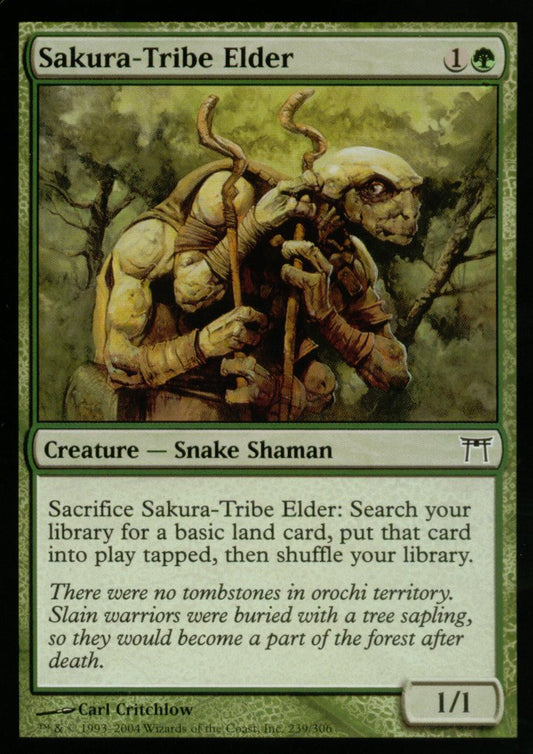 Sakura-Tribe Elder (Champions of Kamigawa) Heavy Play