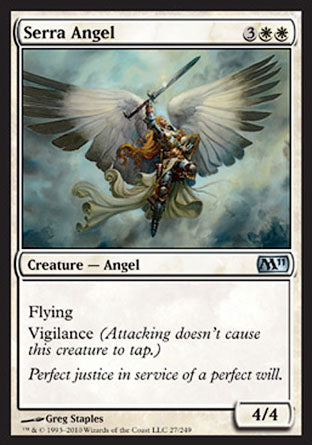 Serra Angel (Magic 2011 Core Set) Medium Play