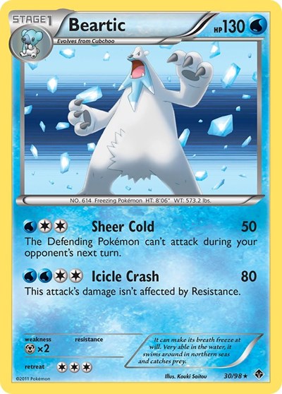 Beartic (30) (Emerging Powers) Light Play Holofoil
