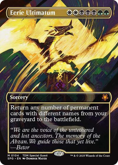 Eerie Ultimatum (Borderless) (Special Guests) Light Play Foil