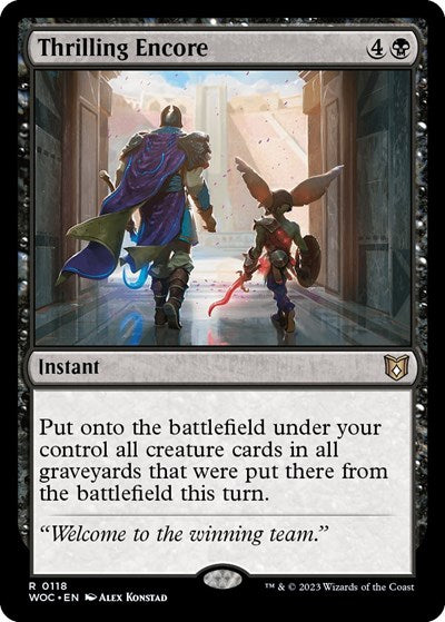 Thrilling Encore (Commander: Wilds of Eldraine) Light Play