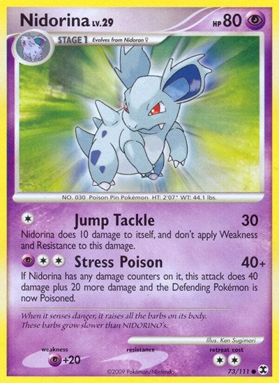 Nidorina (Rising Rivals) Damaged / Poor