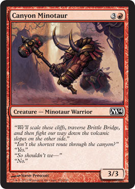 Canyon Minotaur (Magic 2014 Core Set) Light Play