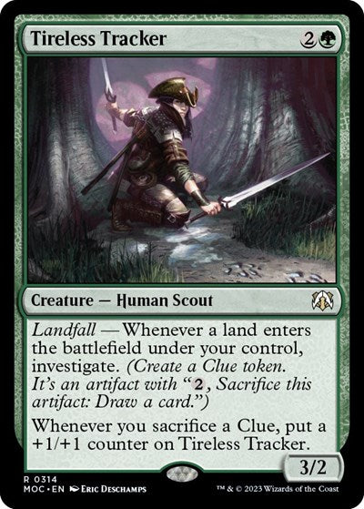 Tireless Tracker (Commander: March of the Machine) Light Play